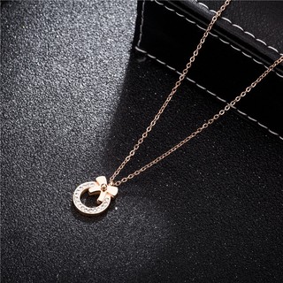 Dây chuyền nữ LAMY Diamond Bow Necklace Rose Gold 6031