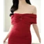 Đầm body trễ vai thun - Glami Dress - Orli Label