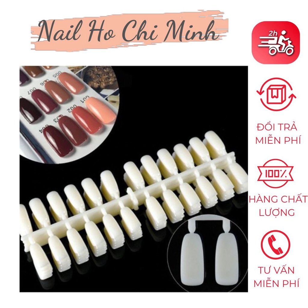 Móng bẻ gắn bảng màu thông dụng 1 bịch 5 vỉ 120 móng