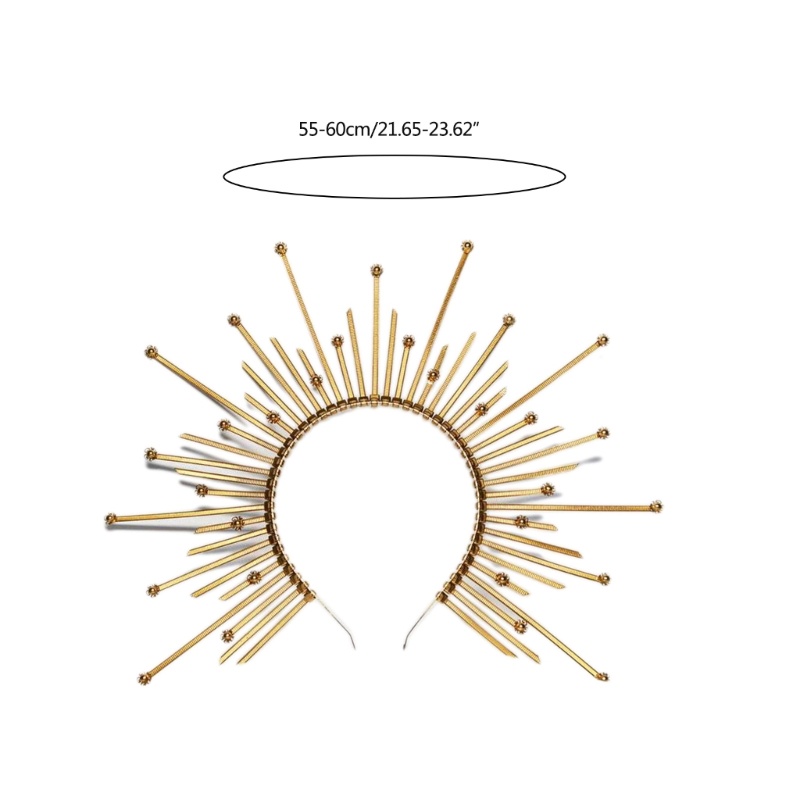 Băng Đô Cài Tóc lolita Hallocrown mary Hallowocrown sunburst Hy Lạp baroque tiara