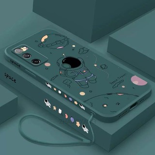 ốp lưng Samsung s20 fe s20 plus s20 ultra s20 Ốp Điện Thoại Silicone TPU In Hình Phi Hành Gia Kèm Dây Đeo Cho Samsung s20 fe s20 plus s20 ultra s20