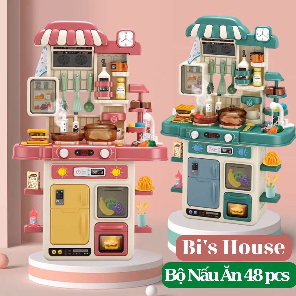 Ảnh Bộ đồ chơi nhà bếp cao cấp cỡ lớn 72cm  có âm thanh, hiệu ứng hơi nước, lửa 3