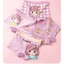 Combo 4 quần chip đùi bé gái màu tím, quần lót cho bé gái 100% cotton Maruka Fashion hình công chúa vui nhộn