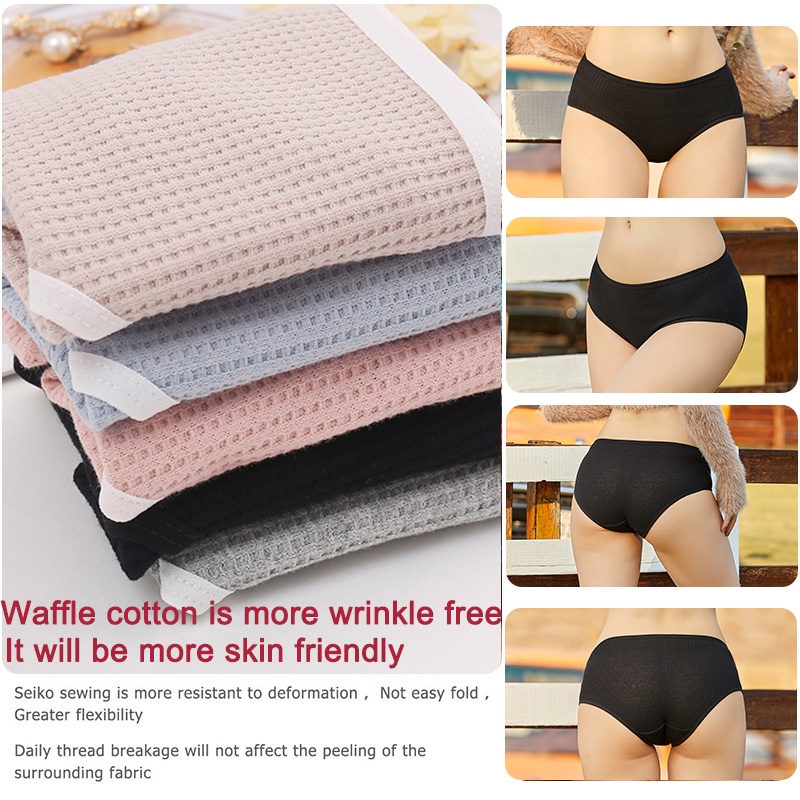 Ảnh Finetoo Bộ 3 Quần Lót Cotton Lưng Thấp Thoải Mái Quyến Rũ Cho Nữ M-XL 2