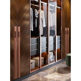 Tay Nắm Cửa Mở Rộng Ánh Sáng Sang Trọng Hoa Hồng Vàng Tủ Quần Áo Tay Nắm Cửa Hiện Đại Đơn Giản Đơn Giản Tay Cầm Vàng Phong Cách Bắc Âu