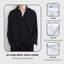 Áo sơ mi nam nữ dài tay WoO Unisex Basic TRƠN Form dáng đẹp màu trắng và đen chất cotton lụa mịn mát
