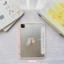Bao da cover i pad Cute Acrylic, phối màu pastel, in 3D & chống ố cho i pad Gen 7 8 9, Air 4 5 6, Pro 11 12.9