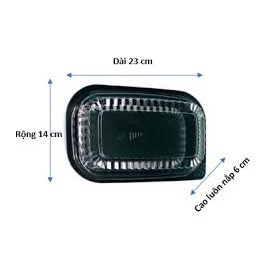 Combo 10 hộp HT17 đế đen đựng 2 bánh trung thu size 9cm