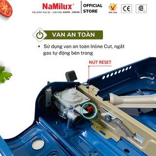 Bếp Gas Mini (Bếp Gas Du Lịch) NaMilux NH-P2911PS (Màu Xanh)│Van Inline Cut│Công Suất 2.6 Kw - Hàng Chính Hãng