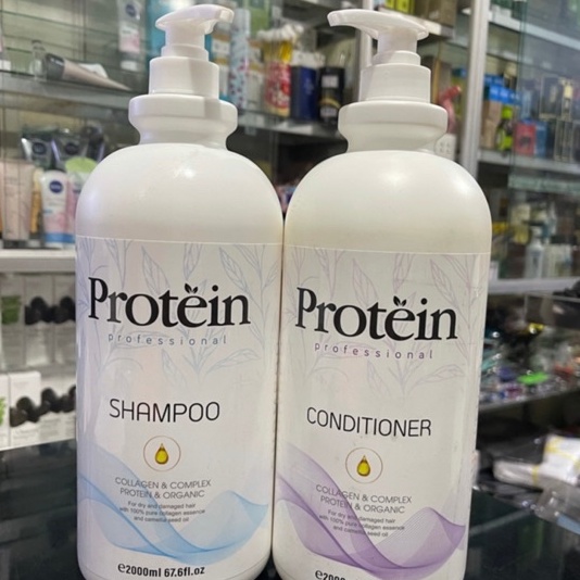 Dầu gội cặp Protein dưỡng tóc chai 2000ml - Siêu mềm mượt