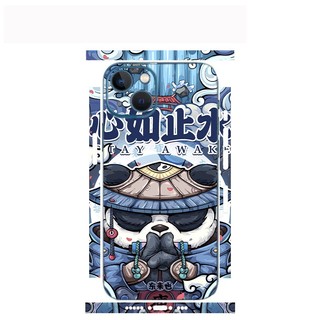 Tấm dán Skin Mặt Sau Gấu Panda FULL VIỀN Dành Cho 14prm, 13prm , 12prm , 11prm, ip11 , ip12 , ip13 - FukiShop