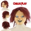Chơi mặt nạ Chucky với tóc thực tế đáng sợ Cosplay Prop