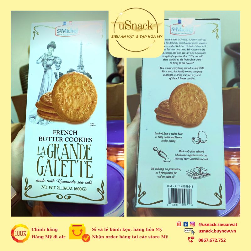 🔥 St Michel La Grande Galette French Butter Cookies Nt 21.16 Oz