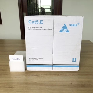 1 Cuộn dây cáp mạng Cat5e UTP Sumlo đồng nguyên chất [ Lưu ý kỹ phân loại khi đặt] chính hãng truyền tín…