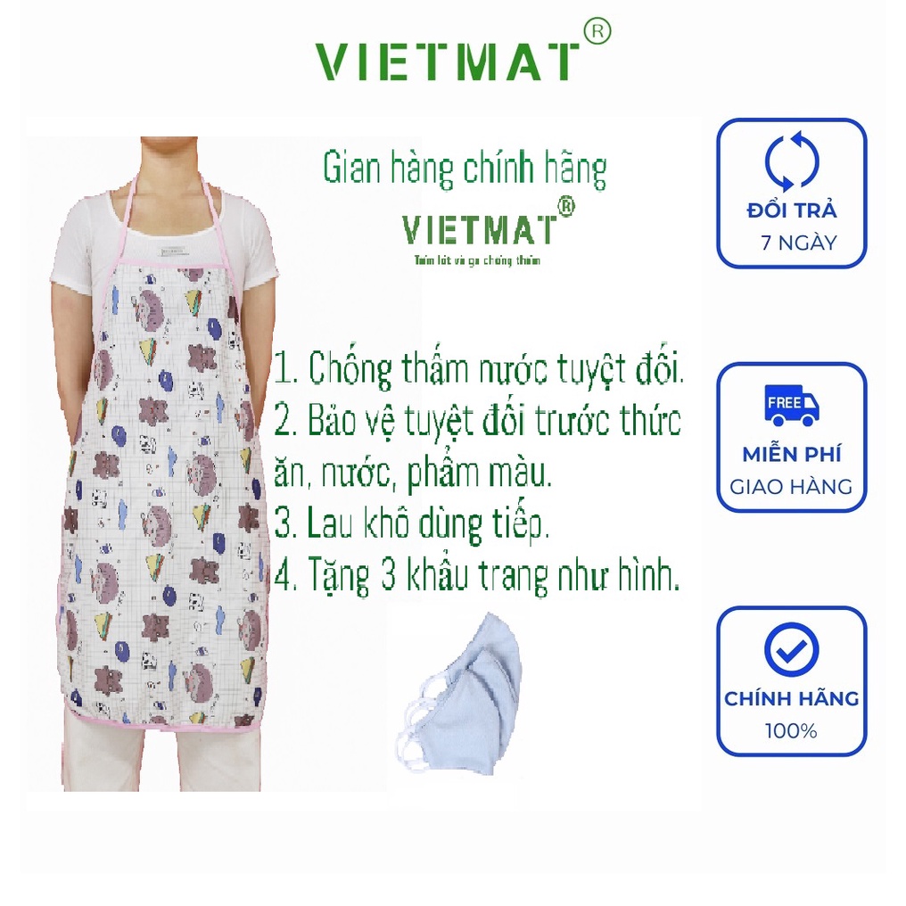 Ảnh Tạp dề pha chế cao cấp chống thấm TILO dùng cho nấu ăn, pha chế và phục vụ bàn 1