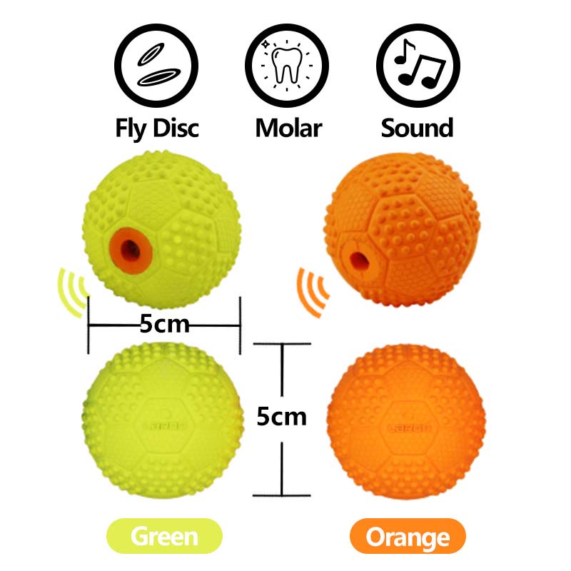 HamshMoc Squeaky Chó Đồ Chơi Thú Cưng Cao Su Bền Răng Hàm Nhai Bóng Có Âm Thanh Cho Tương Tác Phóng Huấn Luyện Fetch Đồ Chơi
