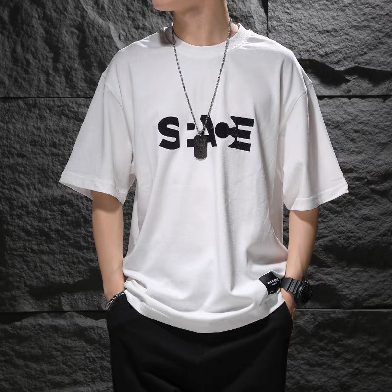 Áo thun Stee SPACE in White CVC - Giá sỉ Unisex