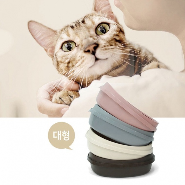 PURMI - Khay vệ sinh Cho Mèo Cỡ Lớn màu Xám/ Kem/ Hồng/ Nâu