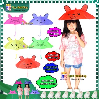 CÂY DÙ TAI THỎ HÌNH THÚ CHO BÉ DÙNG ĐỂ ĐI CHƠI CHE NẮNG MƯA SIÊU CƯNG - CÂY DÙ CHO BÉ YÊU