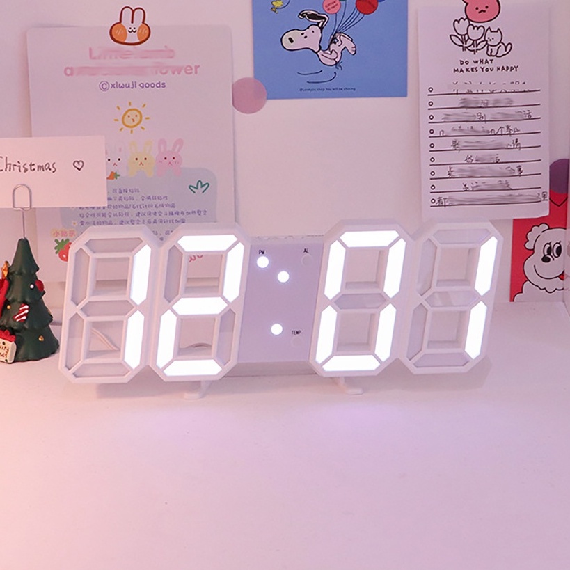 Đồng Hồ Điện Tử LED 3D Để Bàn, Treo Tường Cao Cấp DH092 - Báo Thức & Đo  Nhiệt Độ | Shopee Việt Nam