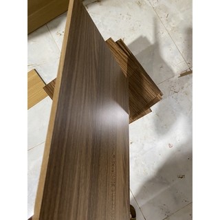 (giao đơn từ 50k)tấm gỗ mdf dày 8 li màu Vân gỗ nâu dán nẹp 4 cạnh nhiều kích thước nhỏ