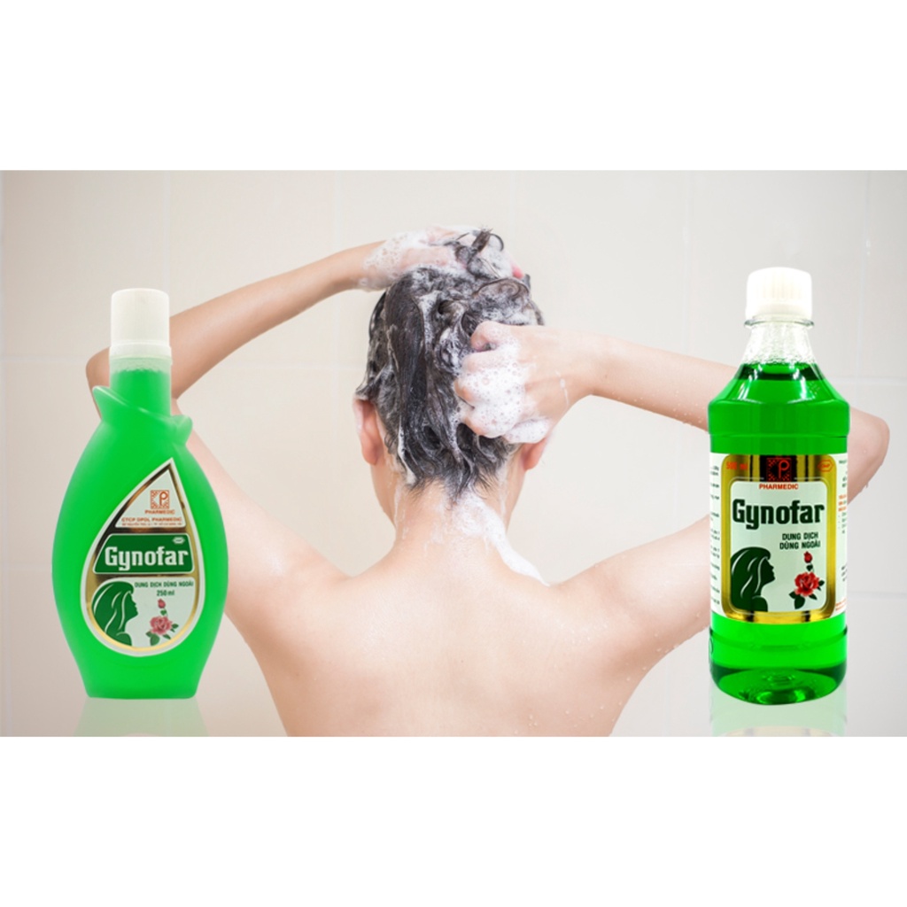 sản phẩm - Dung Dịch Vệ Sinh Phụ Nữ Gynofar - Nước Rửa Phụ Khoa Gynofar CÓ CHE TÊN Yubin1211