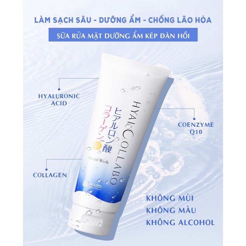 Ảnh Sữa Rửa Mặt Tạo Bọt Chống Lão Hóa MEISHOKU Hyalcollabo 100G 3