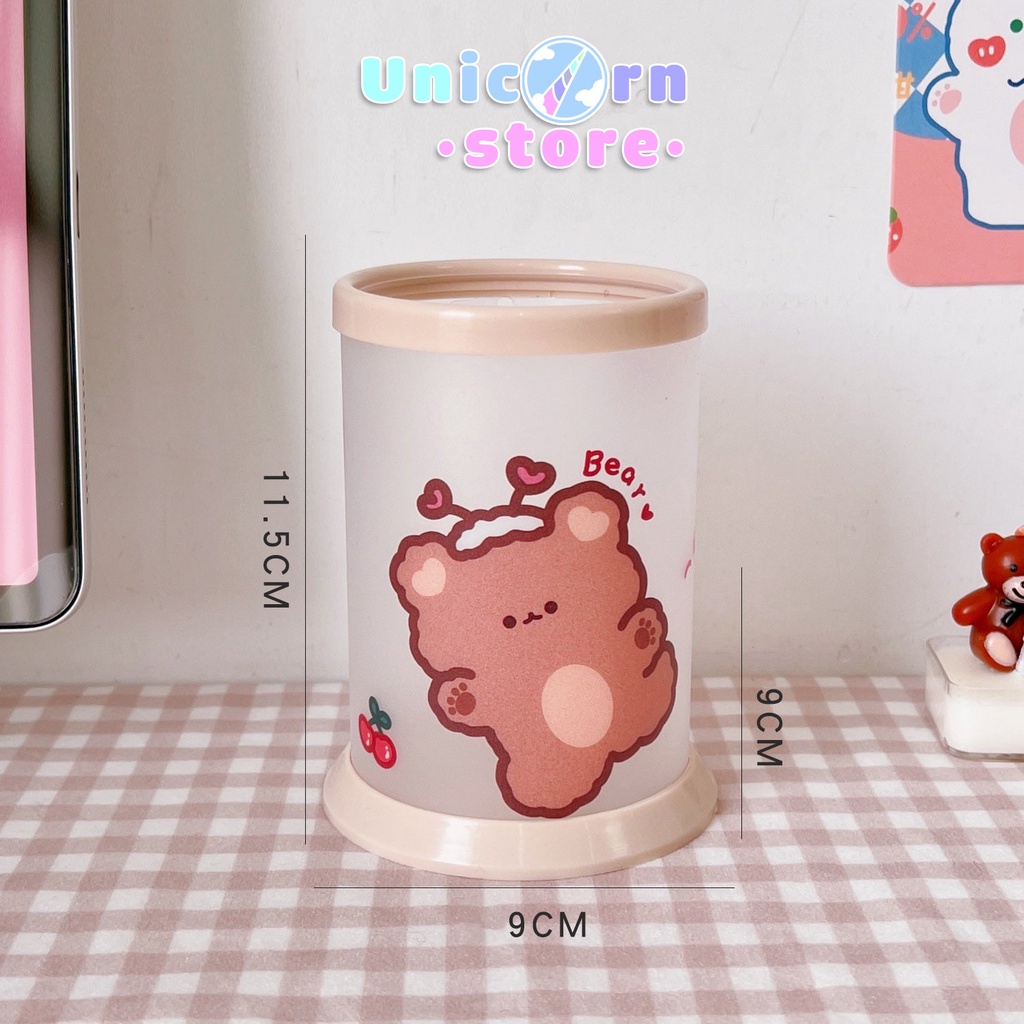 Hộp Đựng Bút Hình Trụ Cute Tự Lắp Chắc Chắn WJ395