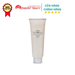 Sữa rửa mặt tẩy da chết Muji Face Soap Scrub 120g Nhật Bản