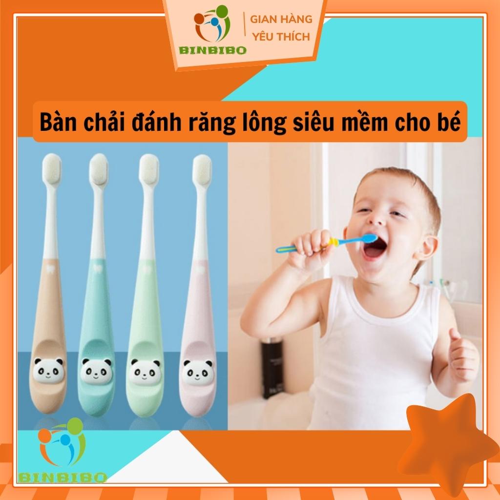Bàn chải đánh răng cho bé với hàng vạn sợi lông siêu mềm - Binbibo