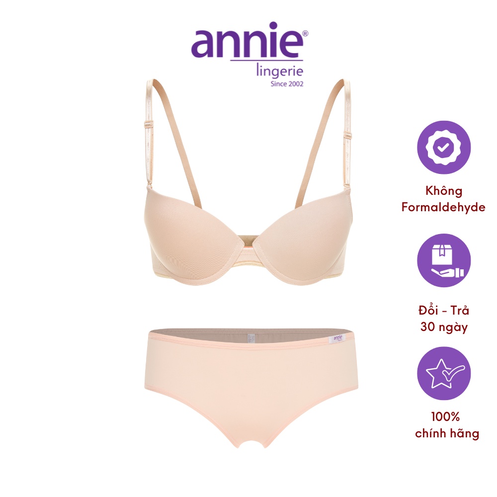 Bộ đồ lót Nữ annie 8131b Đồng Bộ Chất Liệu Co Giãn,Đàn Hồi,Thoáng Khí Kiểu Dáng Năng Động,Thời Trang