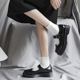 Tất trắng cổ cao nữ phong cách Vintage Hàn Quốc vớ ren vân thời trang lolita siêu xinh chất cotton co giãn HANASO T101