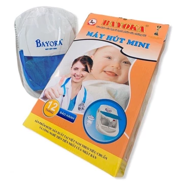 Máy hút dịch mũi trẻ em - Máy hút dịch mini Bayoka <tặng kèm 2 đầu hút>