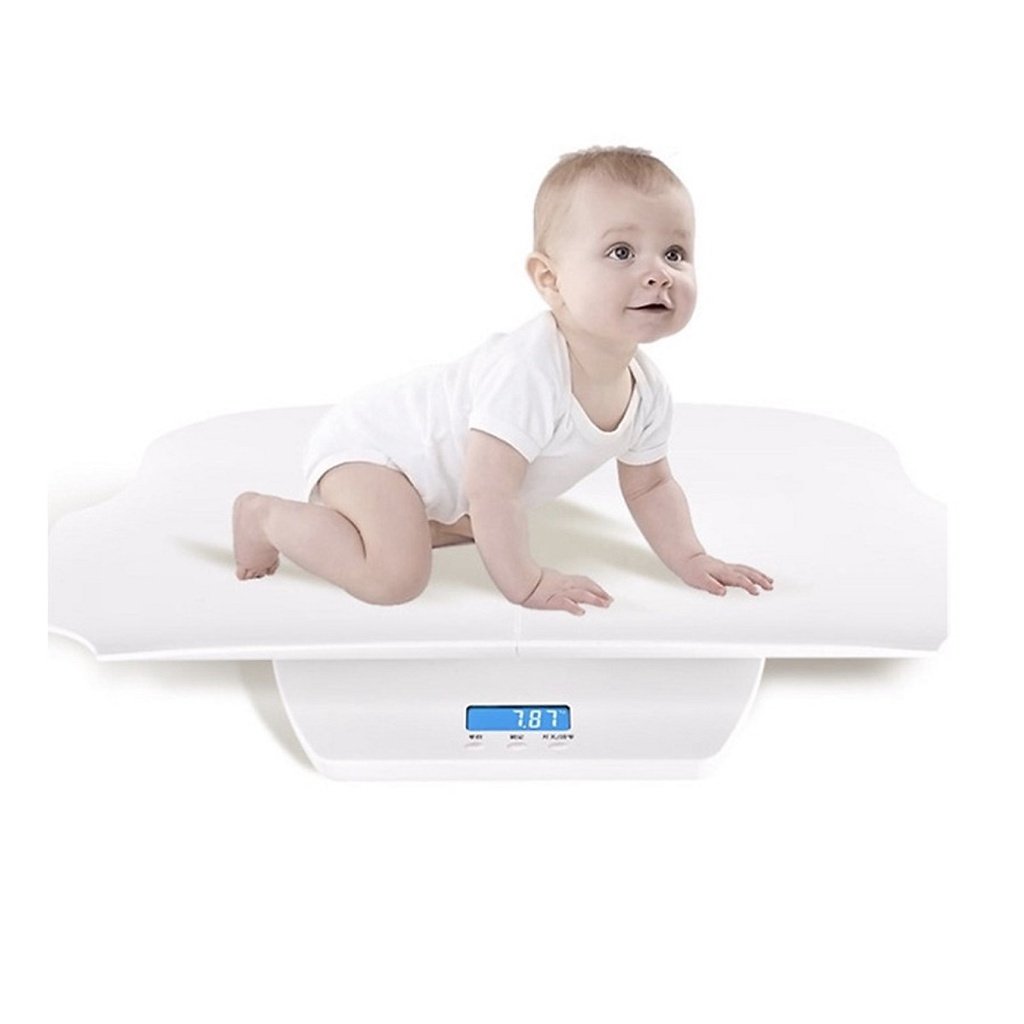 Cân Điện Tử Cho Bé Sơ Sinh Kết Hợp Đo Chiều Cao BABY SCALE Tải Trọng 100Kg