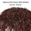 DARON Head Top Tóc Giả Khối Thay Thế Natual Fluffy Bangs Toupes Kẹp Trong Phần Mở Rộng Tóc Bao Tóc Trắng Sợi Nhiệt Độ Cao Giả Topper Bộ Tóc Giả