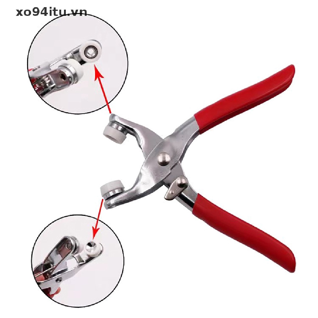 Bộ Dụng Cụ Đóng Nút Kim Loại Kèm Kìm Chuyên Dụng Cho May Vá