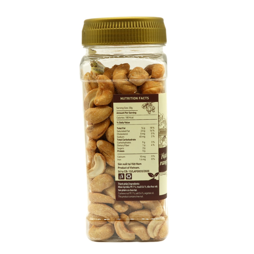 Hạt Điều Rang Muối 270g LAFOOCO salted roasted cashew nuts [HSD: 08/2026]
