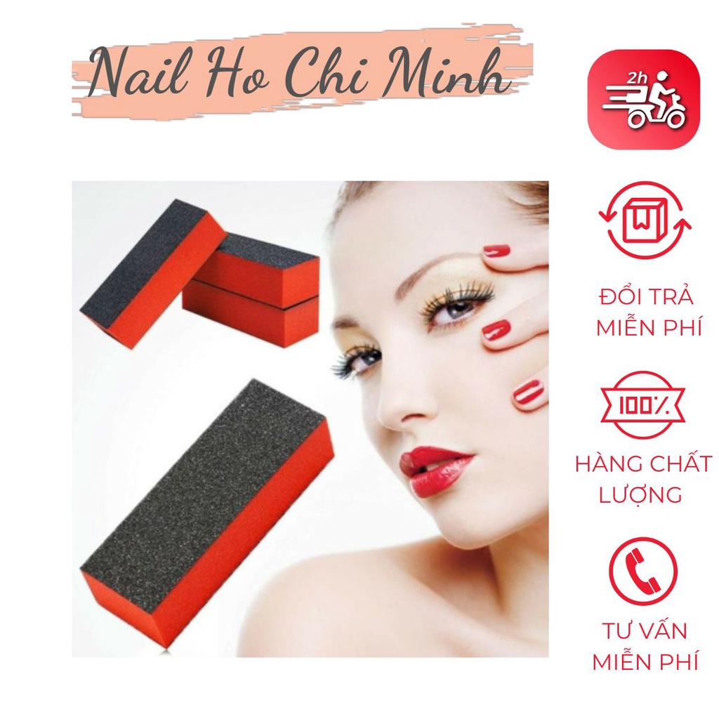 Set 2 cây phào dũa móng 3 mặt nhám phụ kiện làm nail chuyên dụng