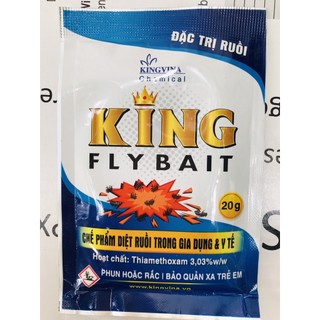 Thuốc diệt ruồi không mùi King Fly Bait 20gr diệt ruồi trong nhà hiệu quả