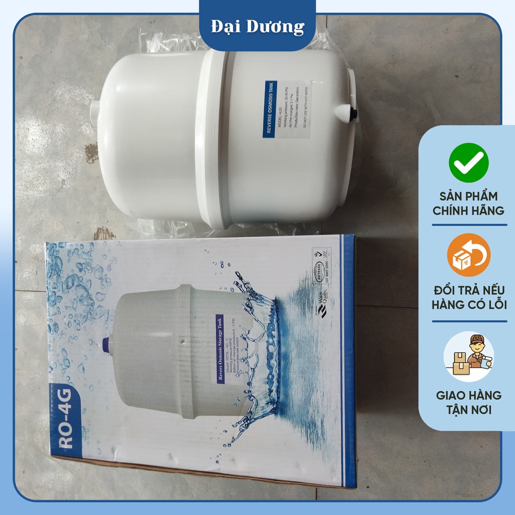 Bình áp nhựa 8L, 10L chứa nước dùng cho máy lọc nước RO gia đình
