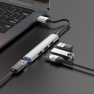 Hub chia cổng USB Hoco HB26 USB 3.0 ra 1 cổng USB 3.0 + 3 cổng USB 2.0