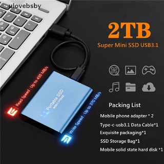 Ổ Cứng Di Động SSD Cổng Usb 3.1 Type C 4TB / 2TB / 1Tb