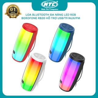 Loa bluetooth đa năng Borofone BR20 V5.0 CS 10W, Đèn led RGB, hỗ trợ USB/TF/FM/AUX
