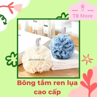 Bông tắm ren lụa cao cấp tạo bọt làm sạch cơ thể tẩy tế bào chết