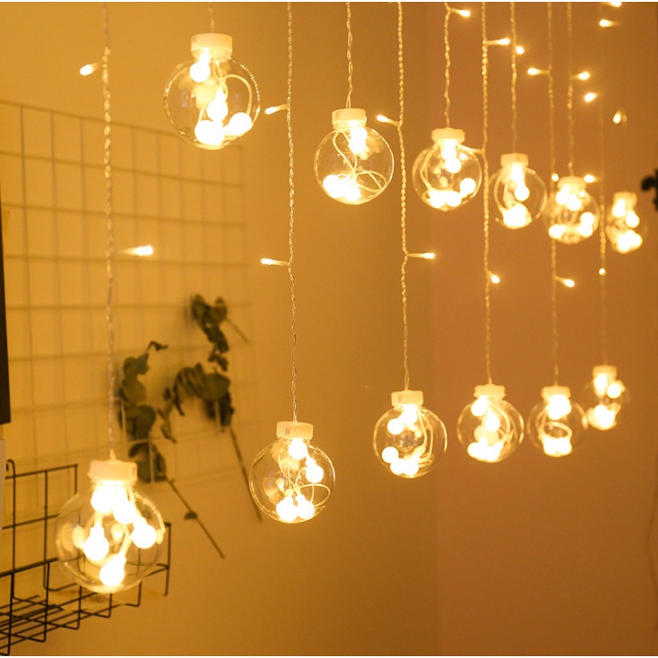 Dây Đèn Led Rèm 12 Bóng Tròn | Shopee Việt Nam