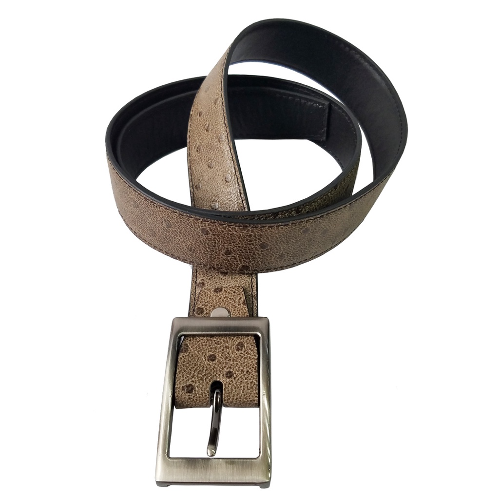Thắt Lưng Nam BIGGBEN Da Bò Dập Vân Đà Điểu HKD650