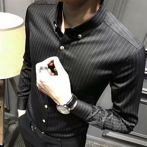 Áo Sơ Mi Nam Dài Tay Sọc Dọc Phong Cách Doanh Nhân Mới