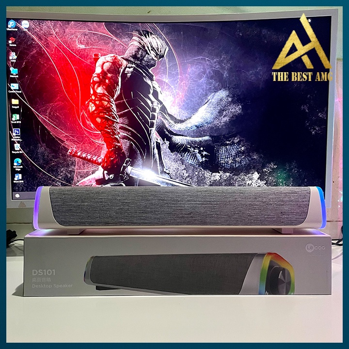 Loa Thanh Soundbar Bluetooth Đèn Led RGB Lenovo DS101 Màu Trắng - Loa Máy Tính Để Bàn Laptop Có Dây Bass Cực Mạnh | BigBuy360 - bigbuy360.vn