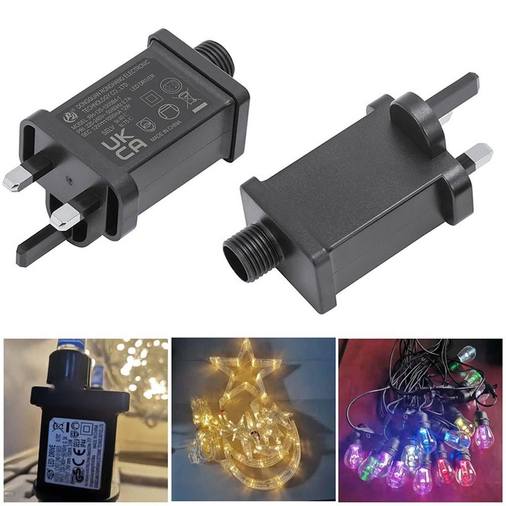 Bộ chuyển đổi nguồn UMITY Đa năng Ngày lễ Dây chiếu sáng Thiết bị bơm hơi AC 110V sang DC 12V 1A