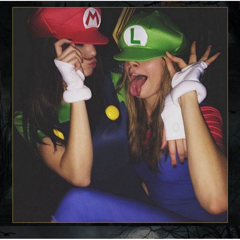 Hot Super Mario Bros Hoạt Hình Mới Cosplay Chống Đỡ Nón Luigi Bros Mái Vòm Mũ Bóng Chày Trẻ Em Người Lớn Unisex Sinh Nhật